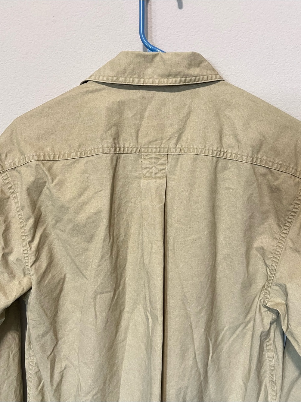 L.L. Bean Men's Khaki Button-Down Work Shirt - Traditional Fit - Picture 7 of 10
